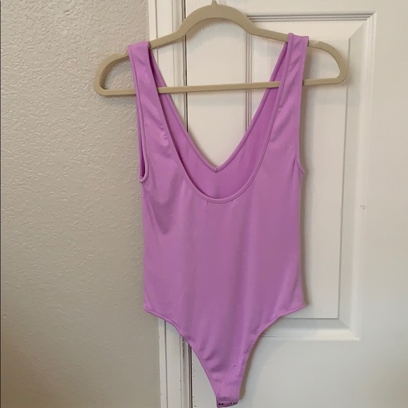Express x Rocky Barnes Lavender Bodysuit - Picture 4 of 7
